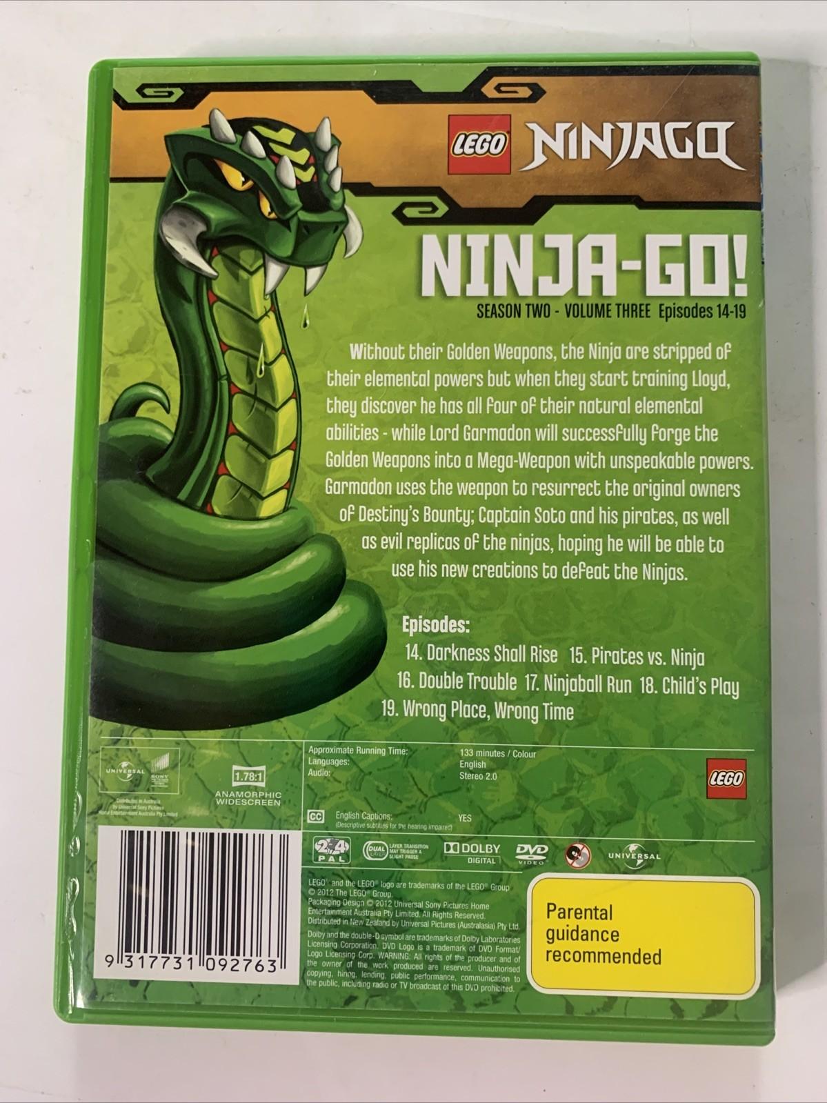 LEGO Ninjago: Masters of Spinjitzu : Series 2 Vol 3 (DVD, 2011) Region 4 &2
