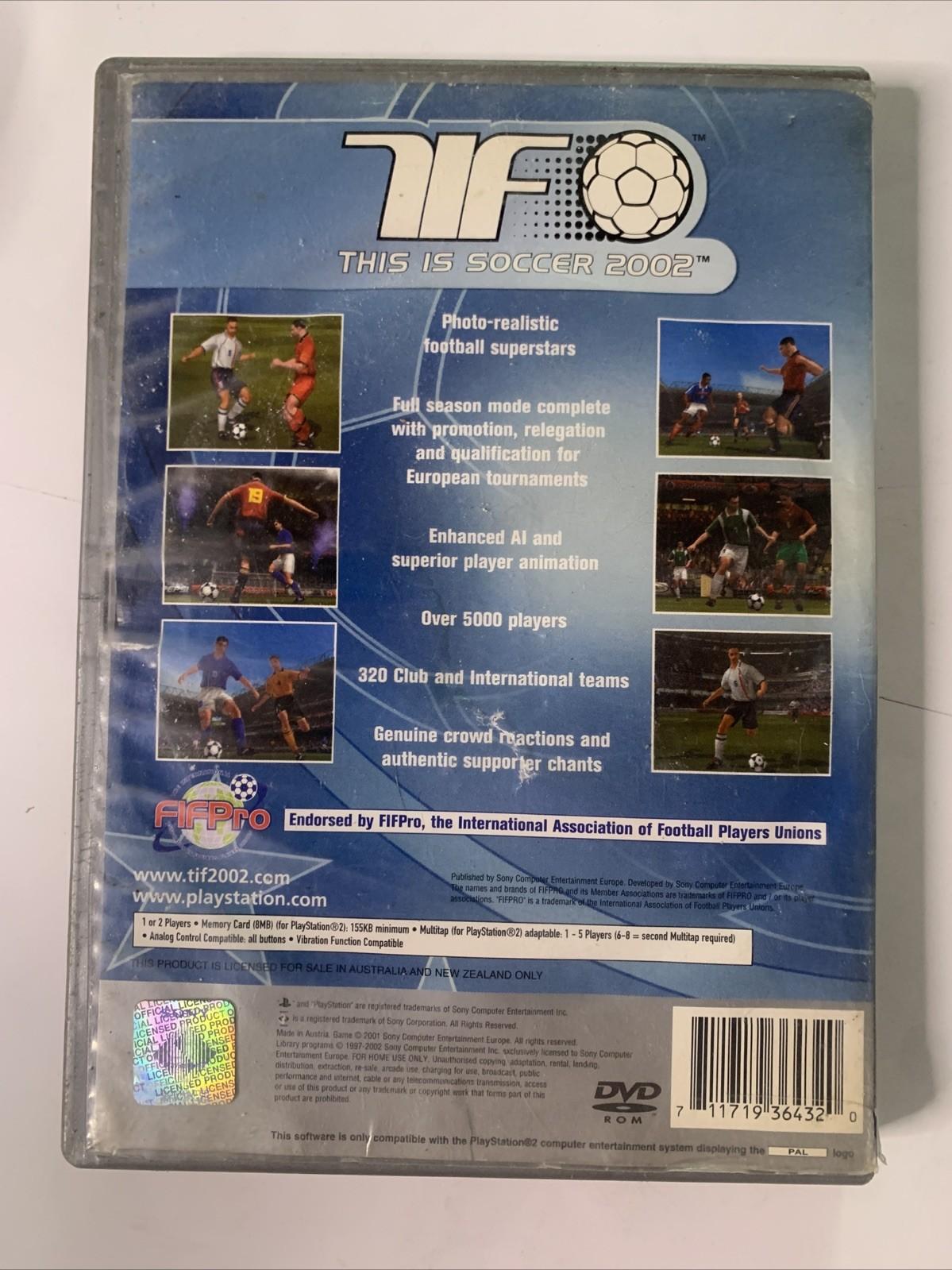 This Is Soccer 2002 PS2 Sony PlayStation 2 PAL Game Complete