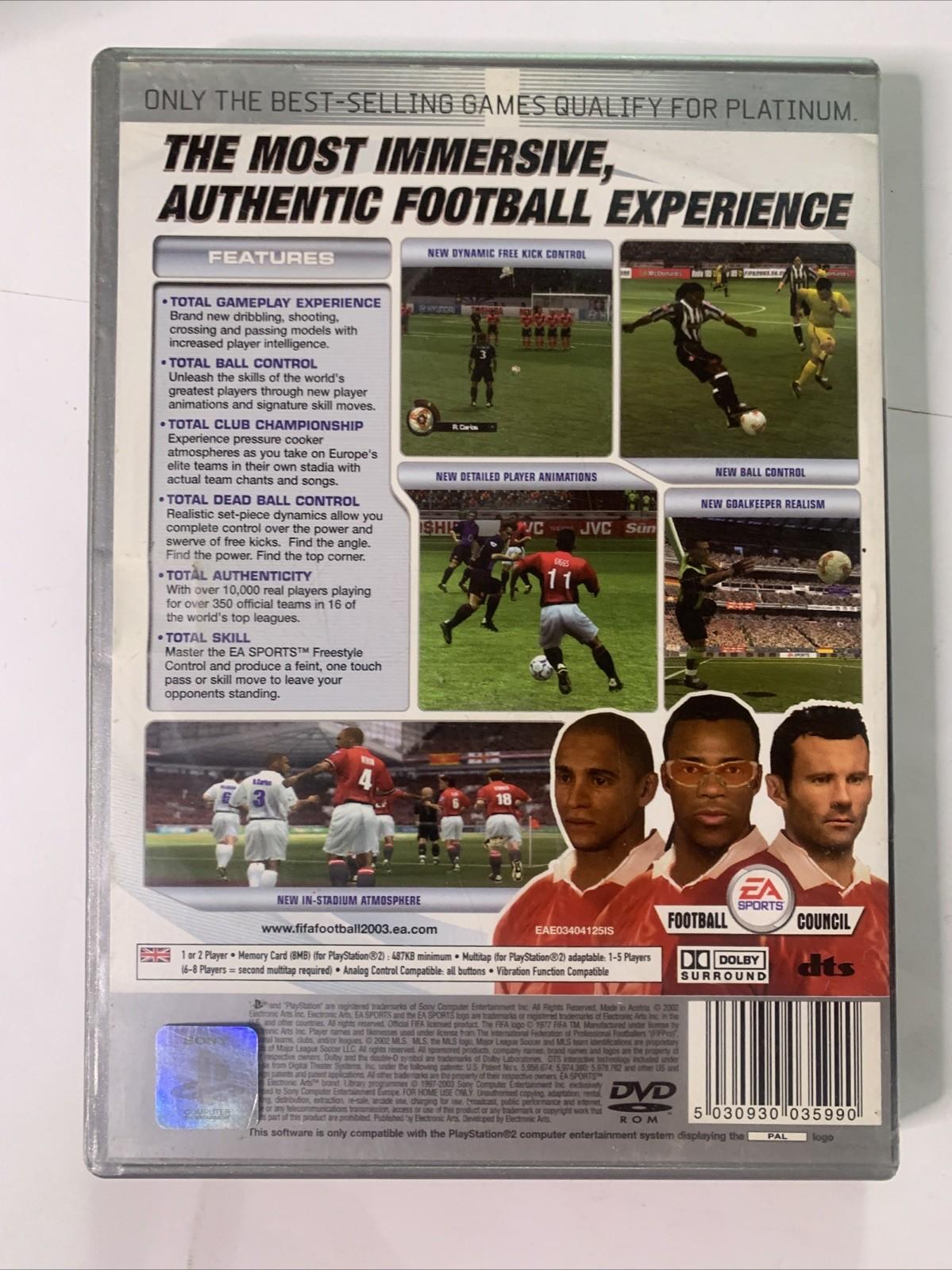 FIFA Football 2003 PS2 Sony PlayStation 2 PAL Game Complete