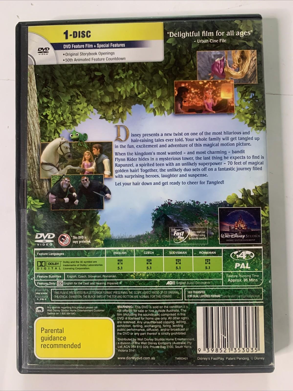 Tangled (DVD, 2010) Animated Disney Film Region 4