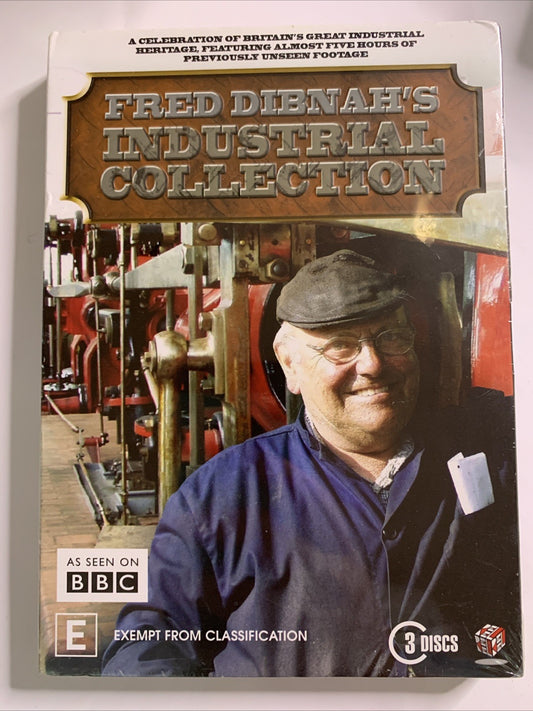 Fred Dibnah's Industrial Collection (DVD, 1999, 3-DIsc) Region 4 NEW Sealed
