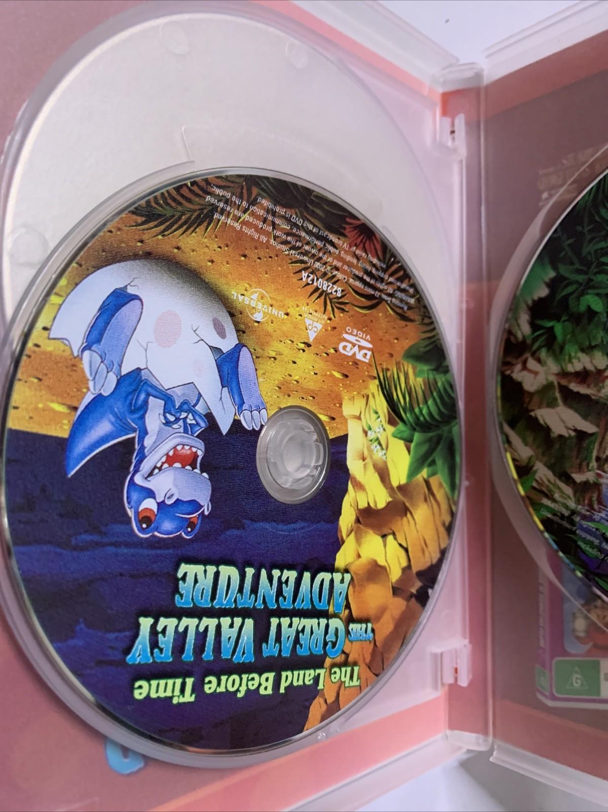 The Land Before Time 1,2,3 (DVD, 3-Disc) Animated Films Region 4 &2