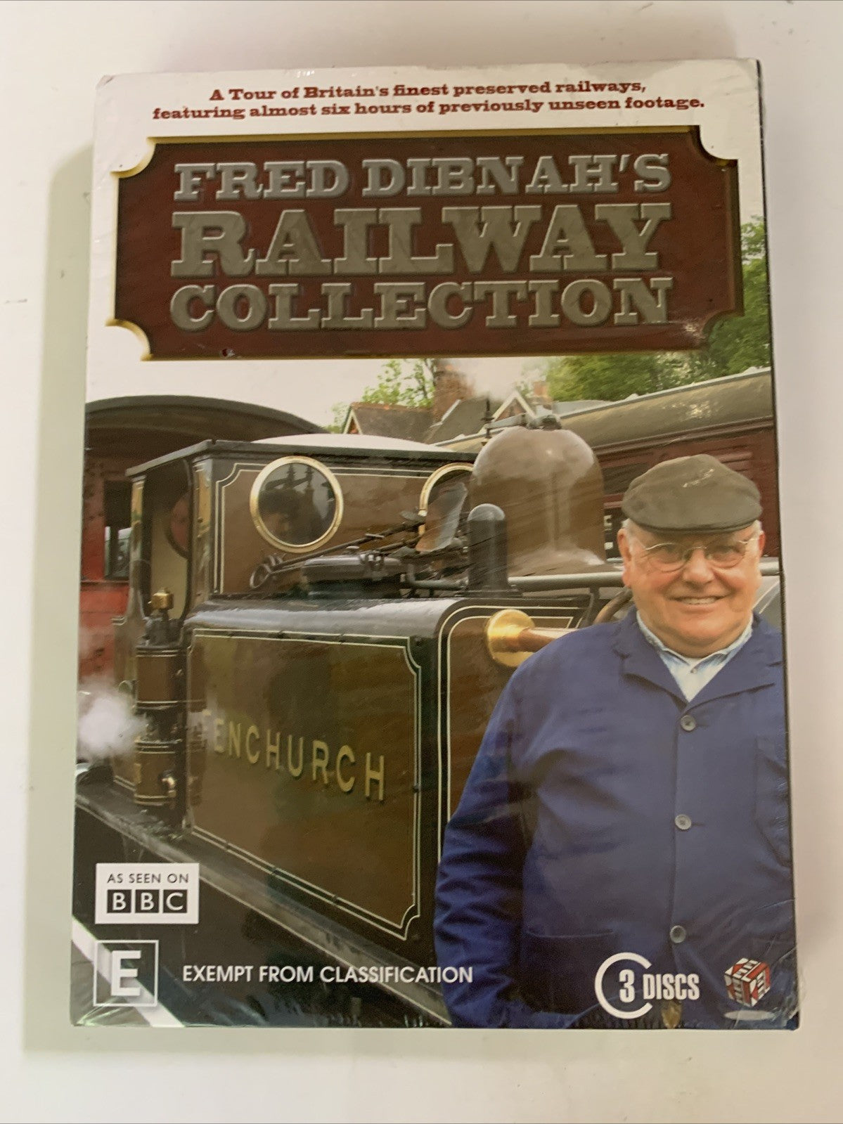 Fred Dibnah's Railway Collection (DVD, 2008, 3-Disc) Region 4 NEW Sealed