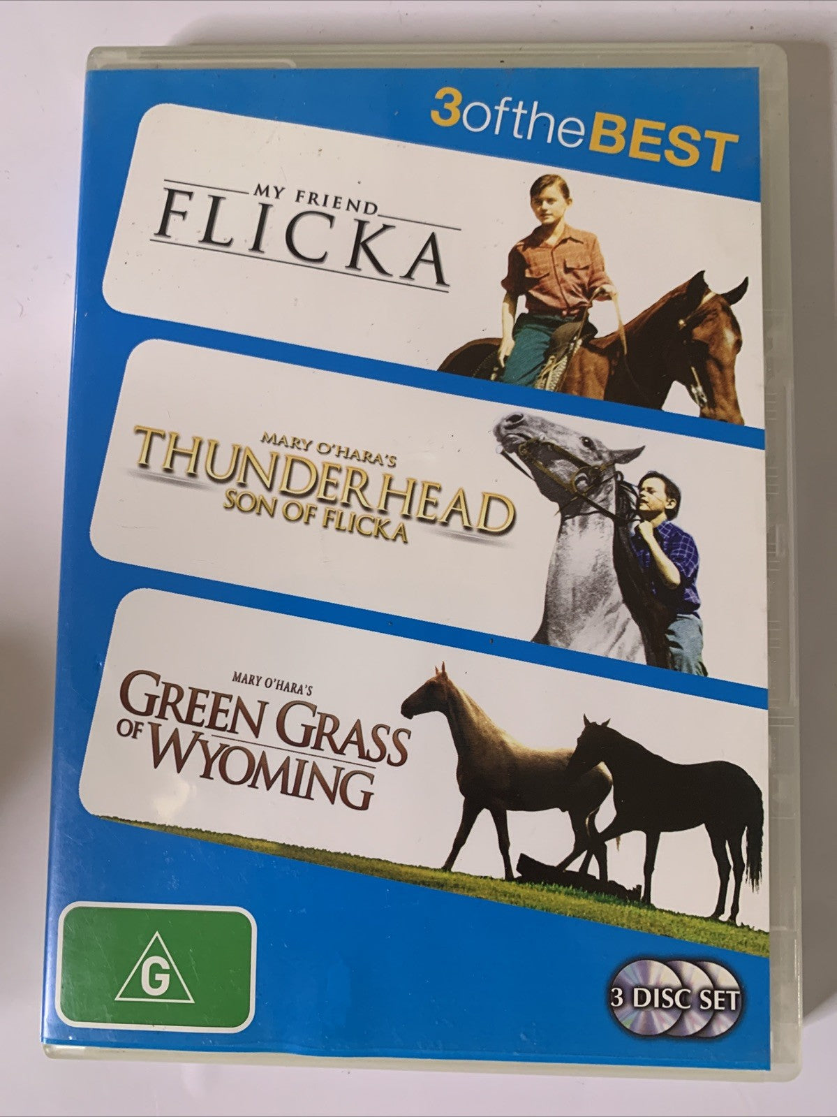 My Friend Flicka / Thunderhead / Green Grass Of Wyoming (DVD, 3-Disc) Region 4