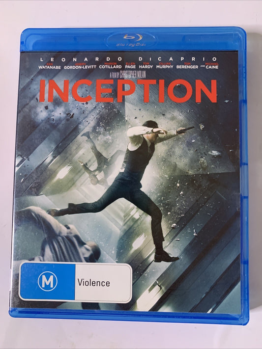 Inception (Blu-ray, 2010, 2-Disc) Leonardo DiCaprio, Elliot Page Region B