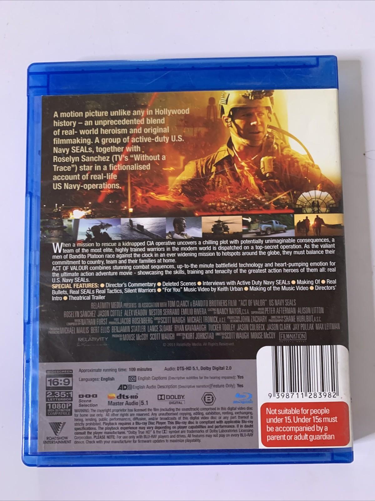 Act of Valour (Blu-ray, 2012) Mike Mccoy, Scott Waugh Region B