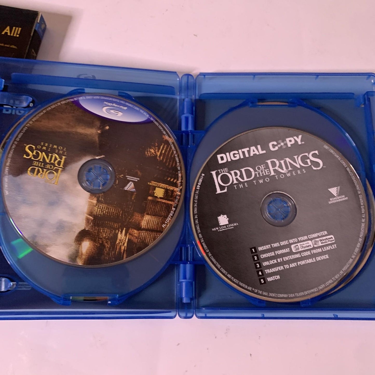 Lord of the Rings Trilogy 3-Film Collection (Blu-ray, 6-Discs) Region B