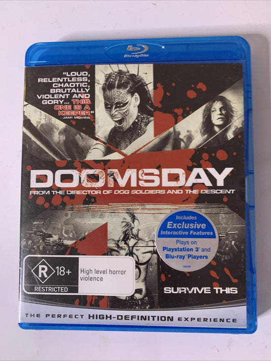 Doomsday (Blu-ray, 2008)  Rhona Mitra, Bob Hoskins, Alexander Siddig Region B