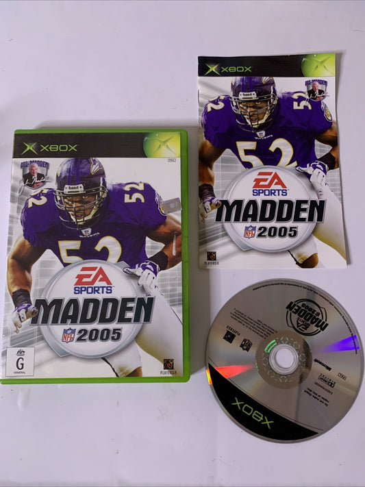 Madden NFL 2005 Microsoft XBOX Original PAL Game Complete