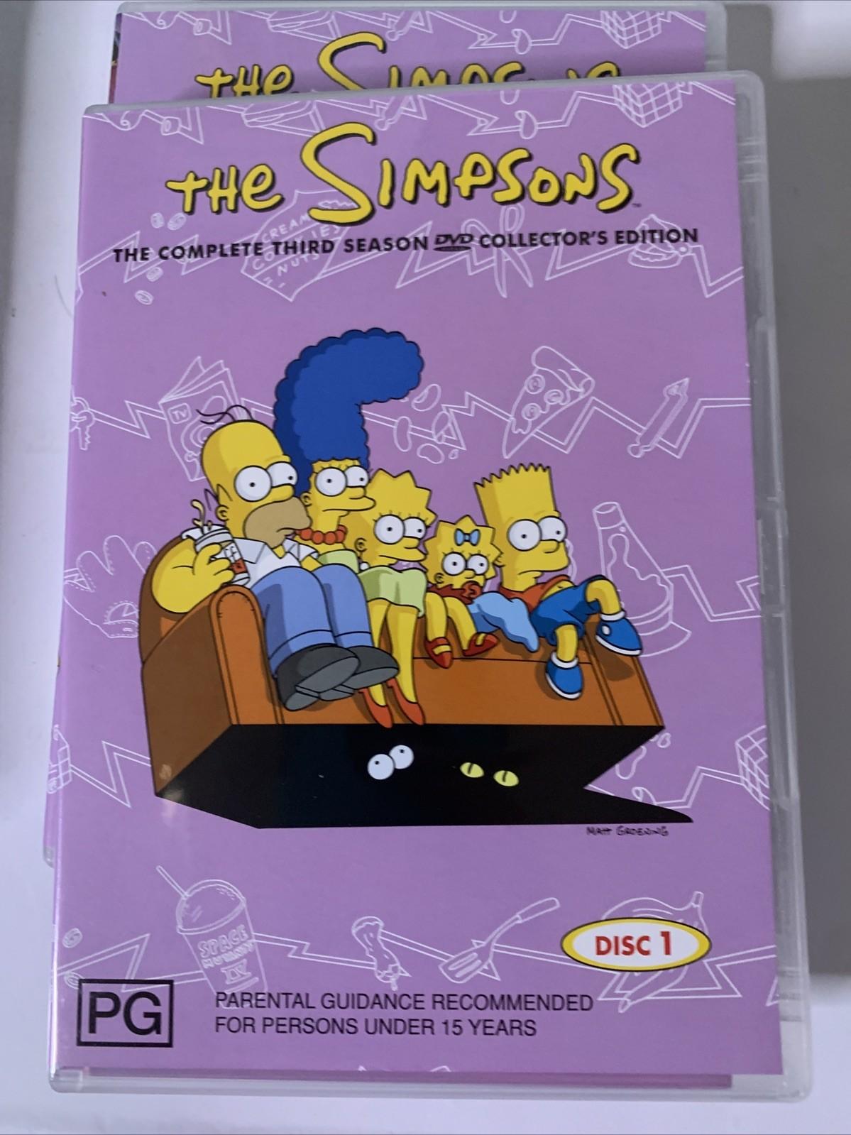 The Simpsons : Season 3 Collector's Edition (DVD, 1991, 4-Discs) Regio ...