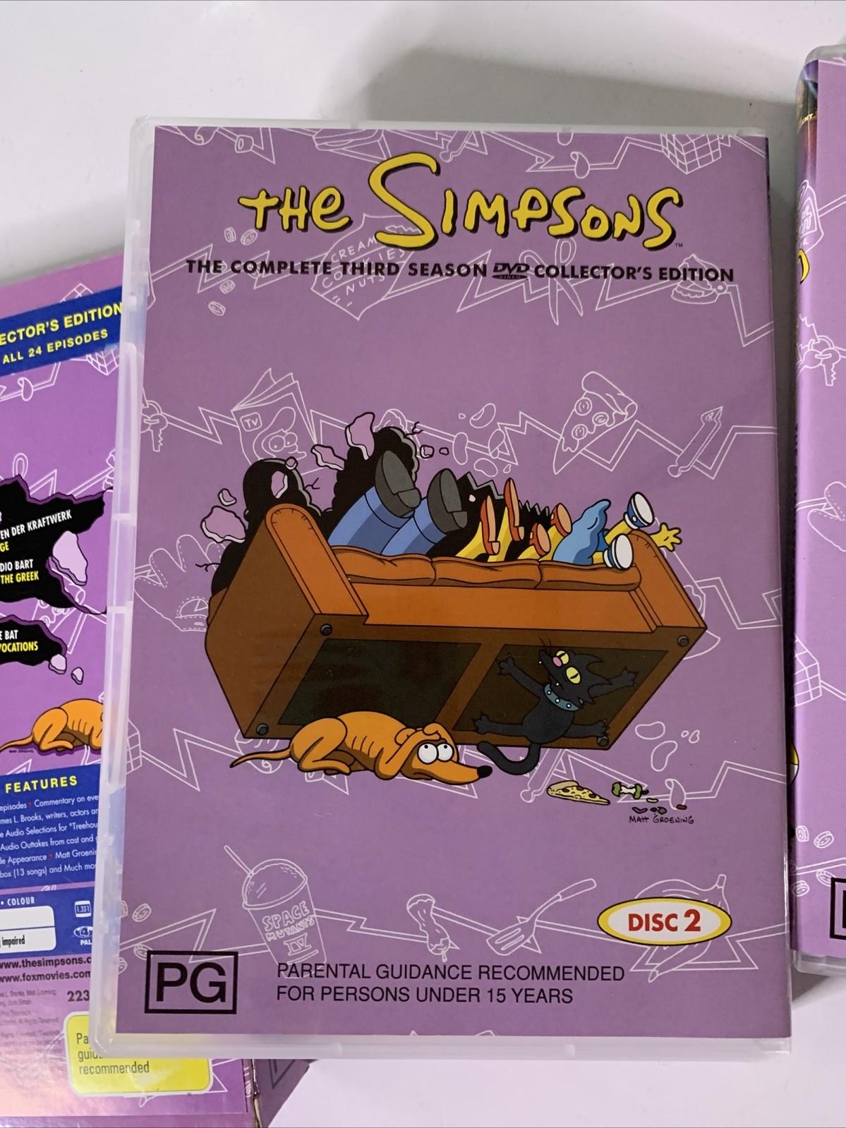 The Simpsons : Season 3 Collector's Edition (DVD, 1991, 4-Discs) Regio ...