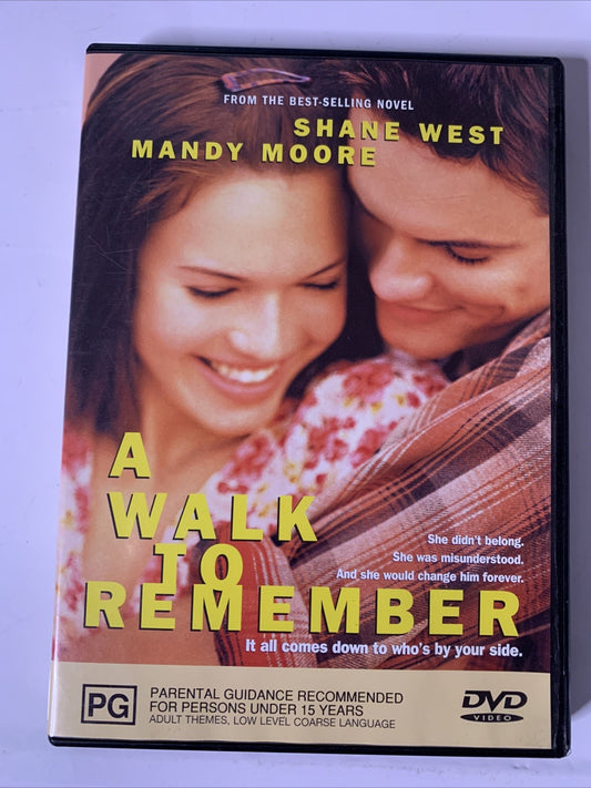 A Walk to Remember (DVD, 2002) Mandy Moore, Shane West Region 4