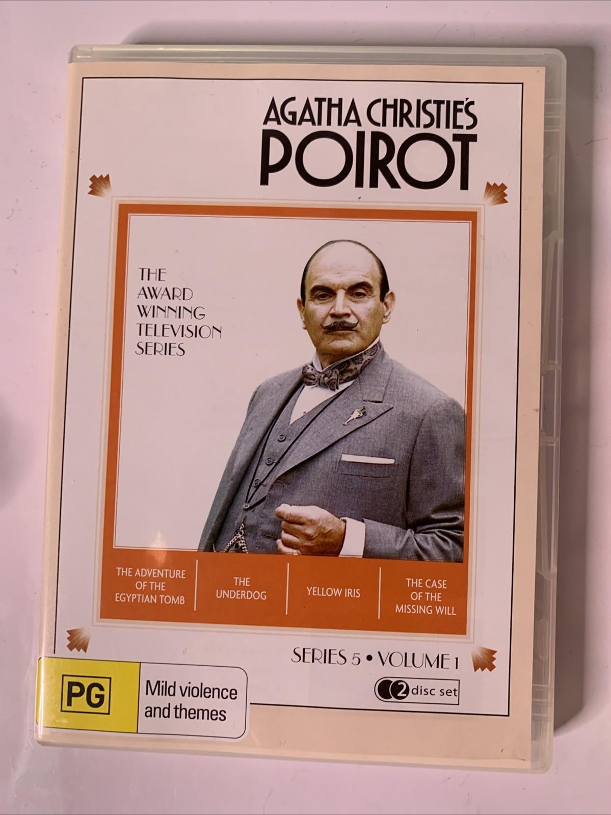 Agatha Christie Poirot : The Complete Series 5 (DVD, 1993, 4-Discs) All Regions