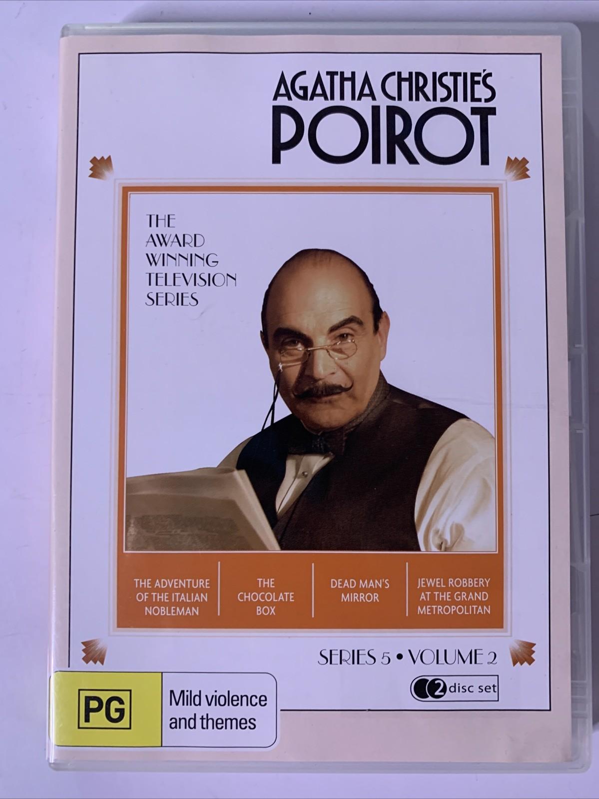 Agatha Christie Poirot : The Complete Series 5 (DVD, 1993, 4-Discs) All Regions