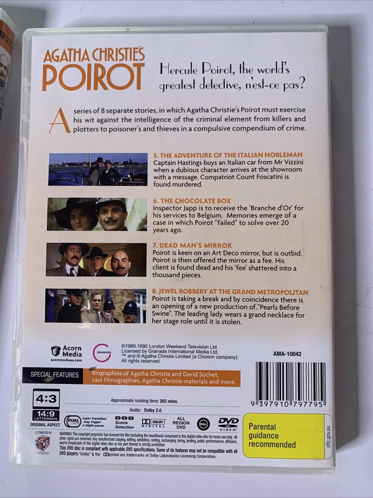 Agatha Christie Poirot : The Complete Series 5 (DVD, 1993, 4-Discs) All Regions