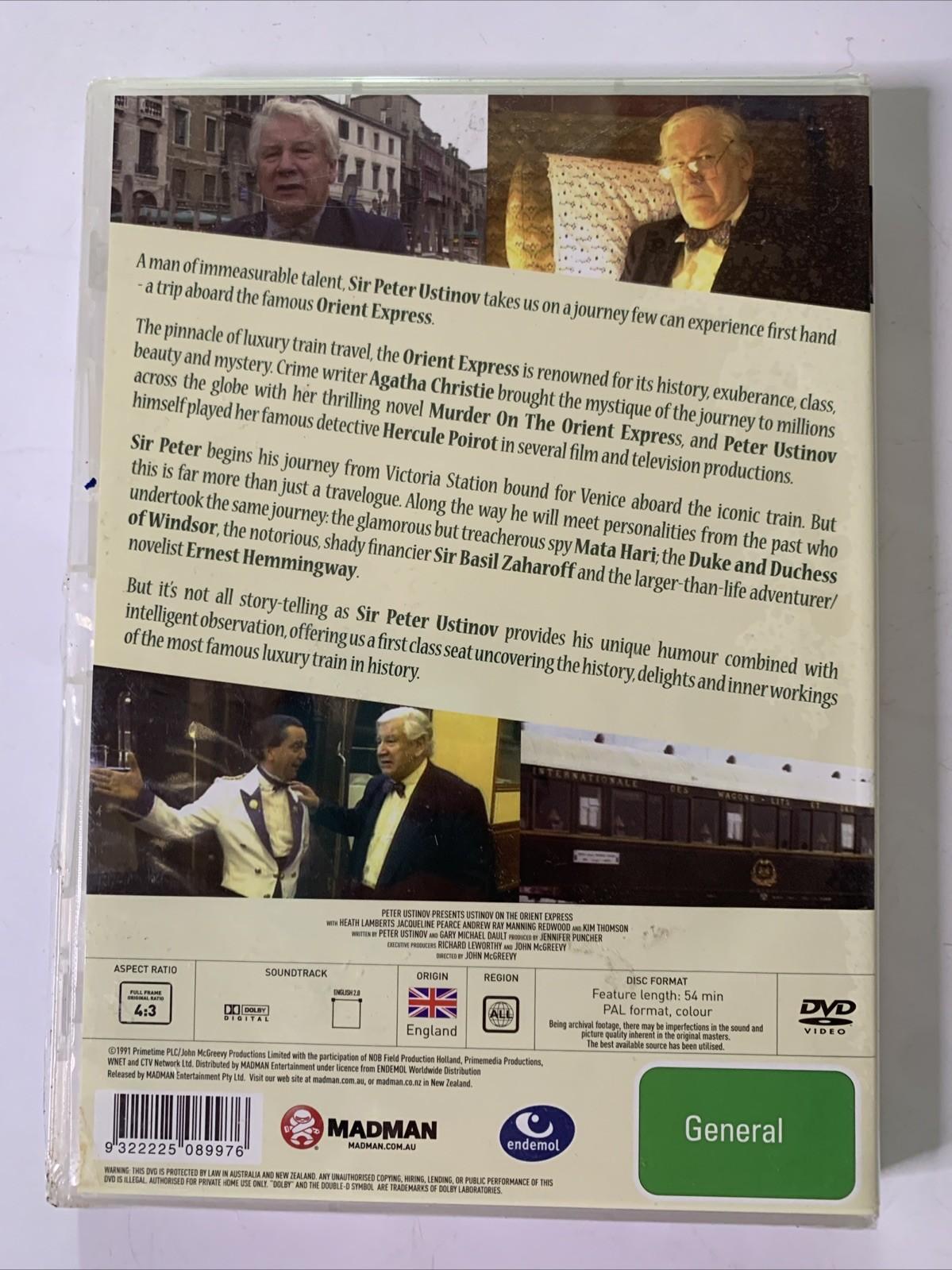 Peter Ustinov On The Orient Express (DVD, 1991) All Regions NEW Sealed