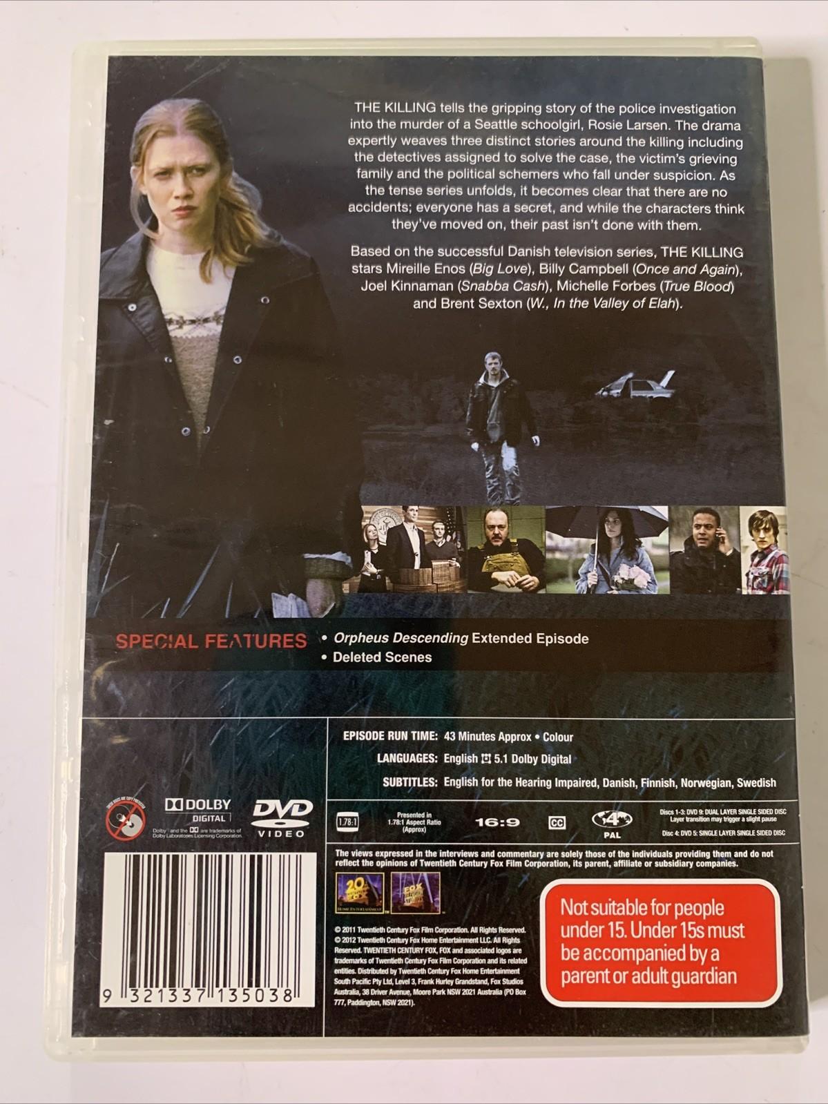 The Killing : Season 1 (DVD, 2011, 4-Discs) Region 4