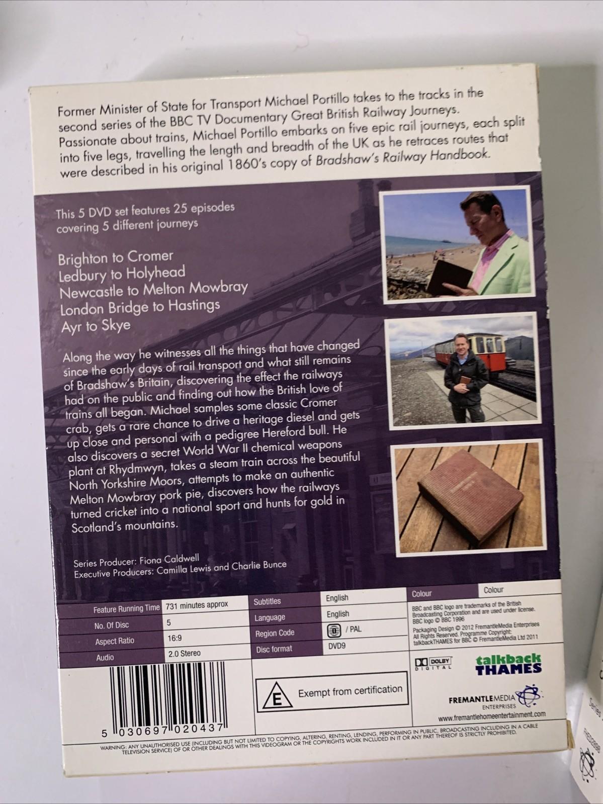 Great British Railway Journeys : Series 2 (DVD, 2015) All Regions