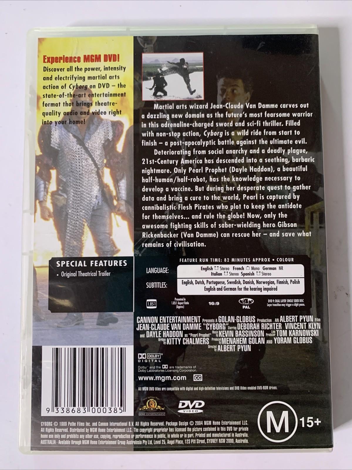 Cyborg (DVD, 1989) Deborah Richter, Jean-Claude Van Damme  Region 4