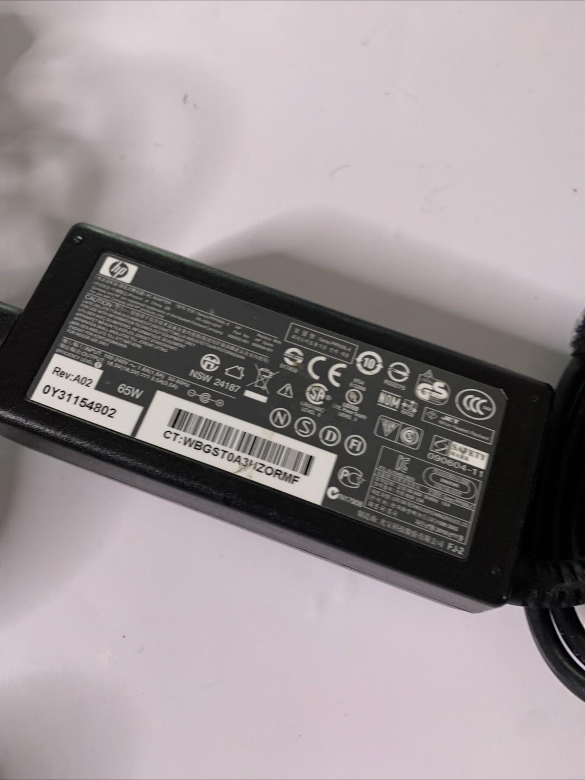 Genuine HP Laptop Power Supply 18.5V 3.5A AC Adapter PA-1650-32HT 608425-001