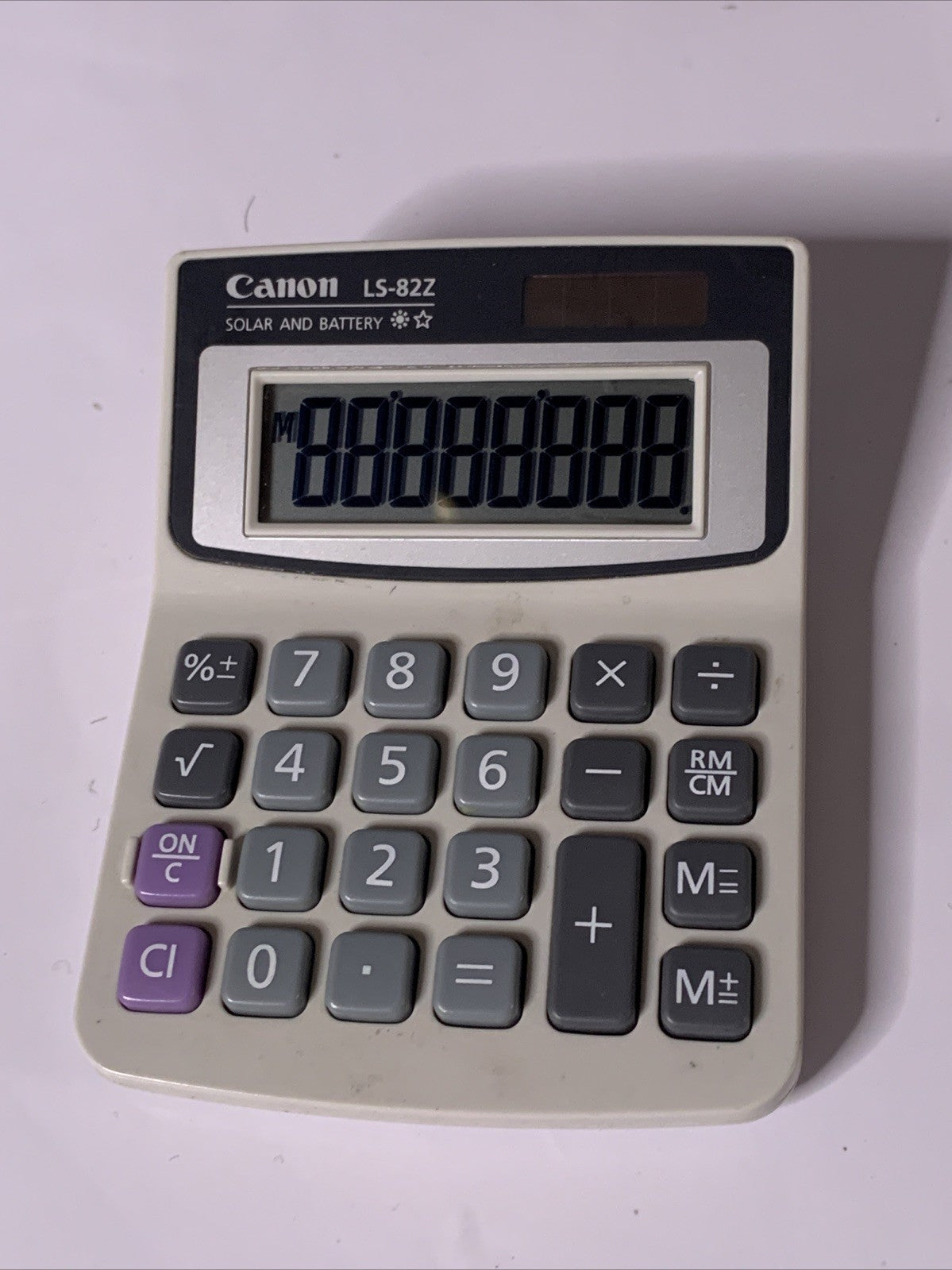Canon LS-82Z Solar And Battery Calculator