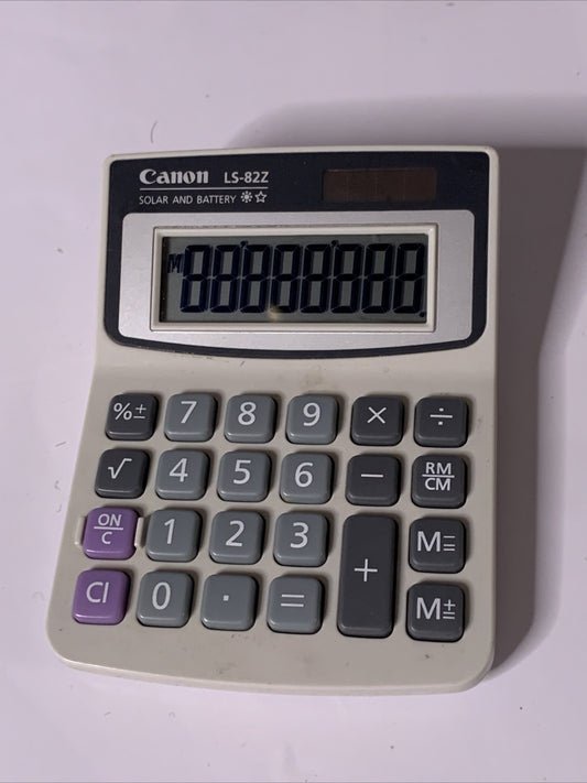 Canon LS-82Z Solar And Battery Calculator