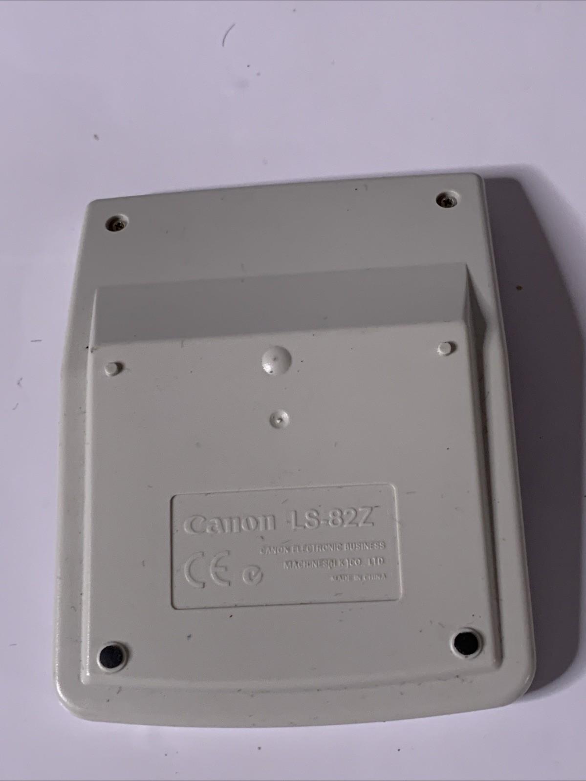 Canon LS-82Z Solar And Battery Calculator