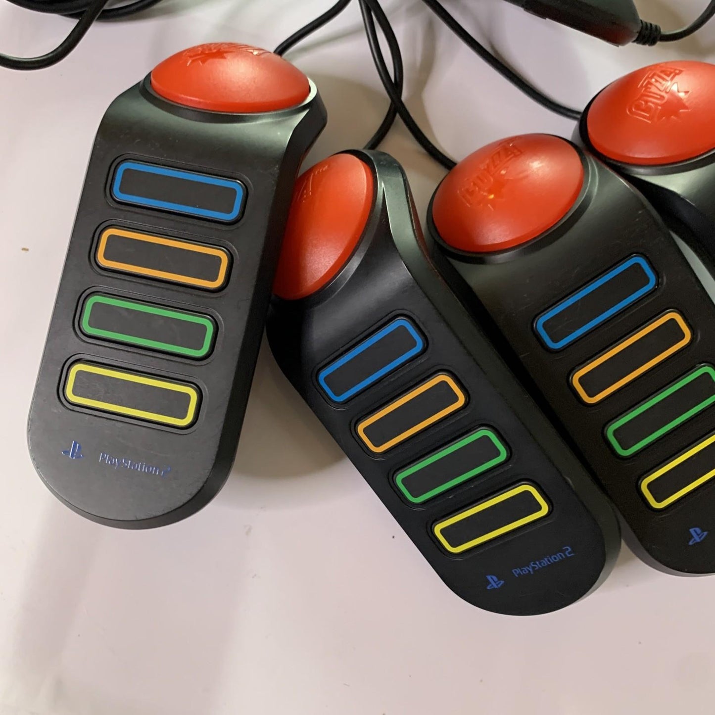 Genuine Sony PlayStation 2 Buzz Wired Controller Set For PS2 PS3 SCEH-0005