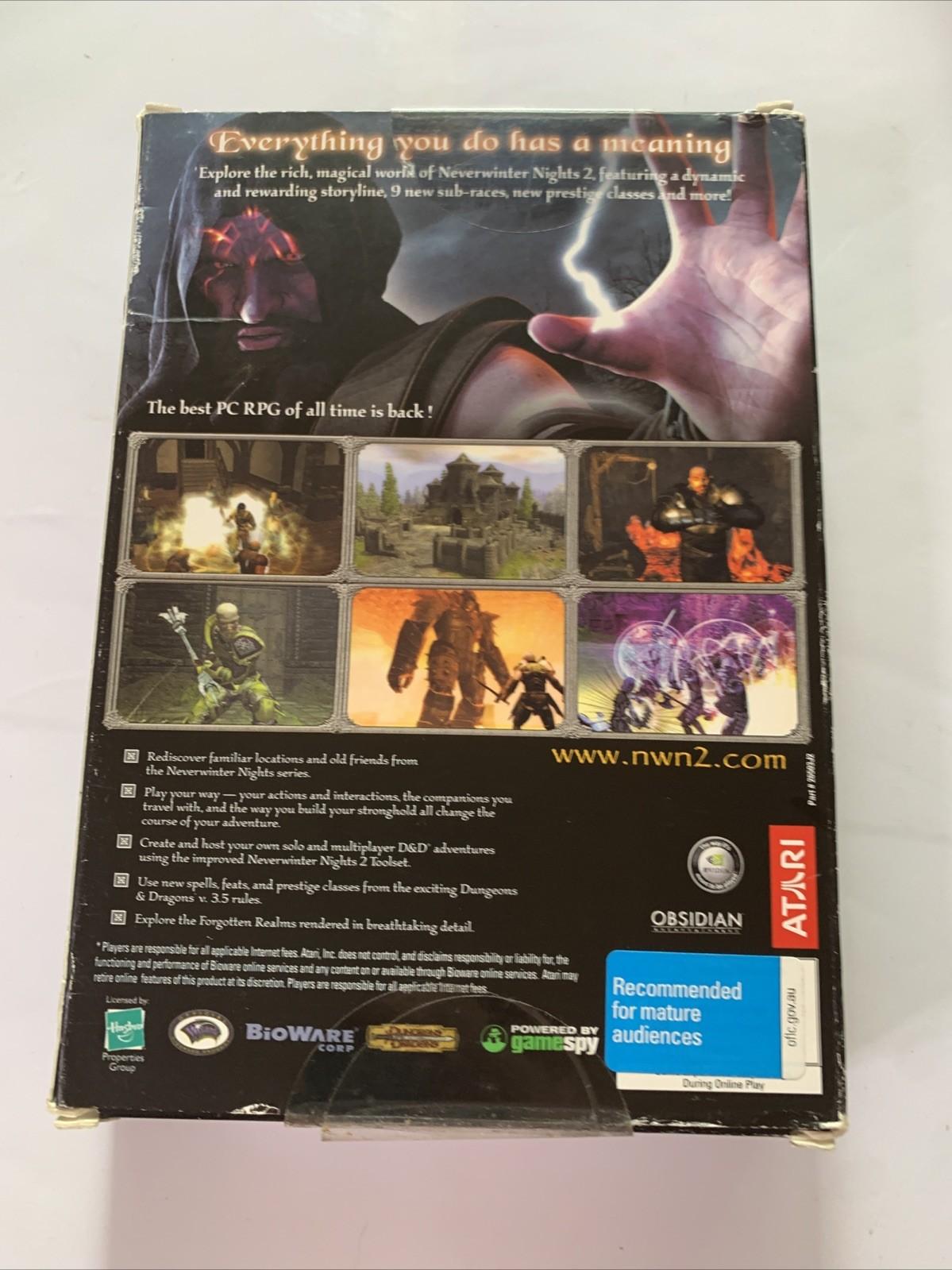 Neverwinter Nights 2: Forgotten Realms + Expansion PC DVD Windows Game