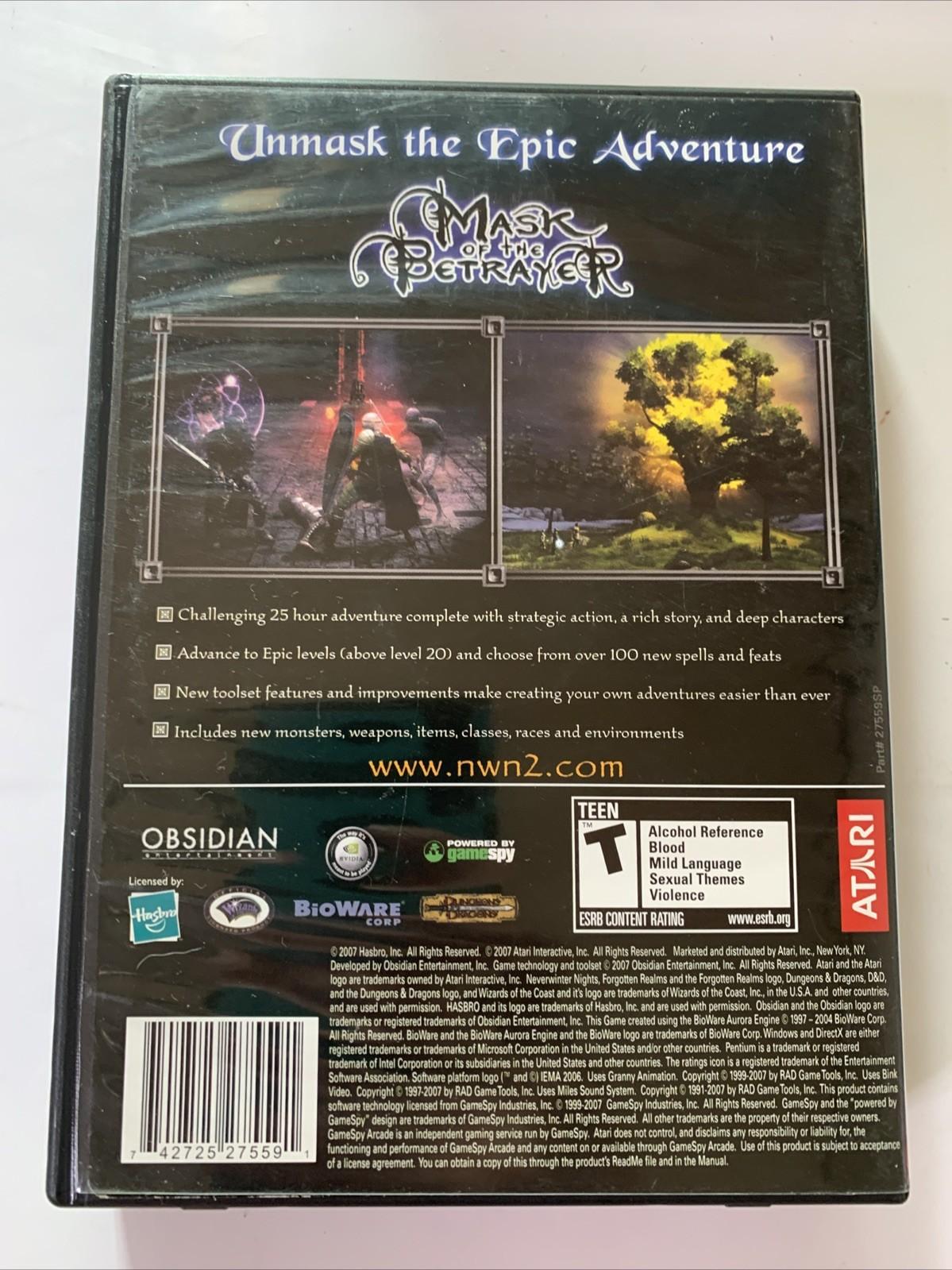 Neverwinter Nights 2: Forgotten Realms + Expansion PC DVD Windows Game