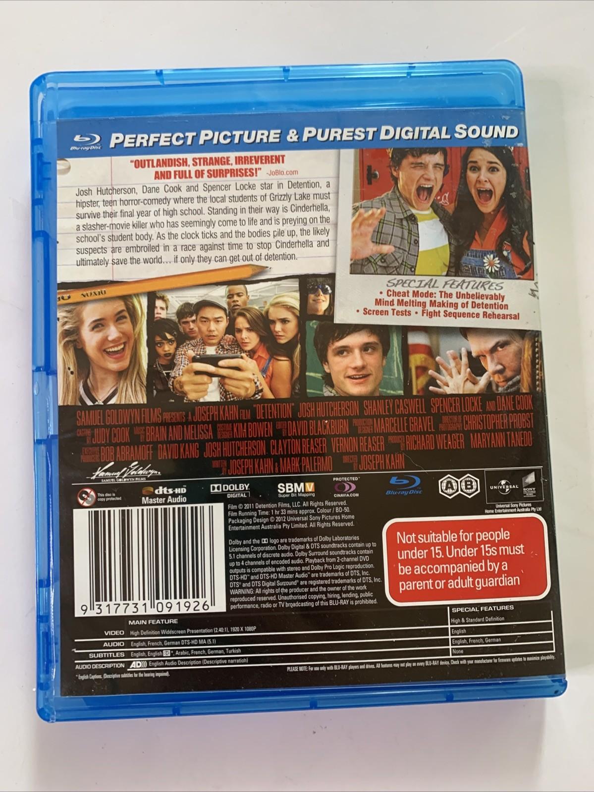 Detention (Blu-ray, 2011) Josh Hutcherson, Shanley Caswell  Region A & B