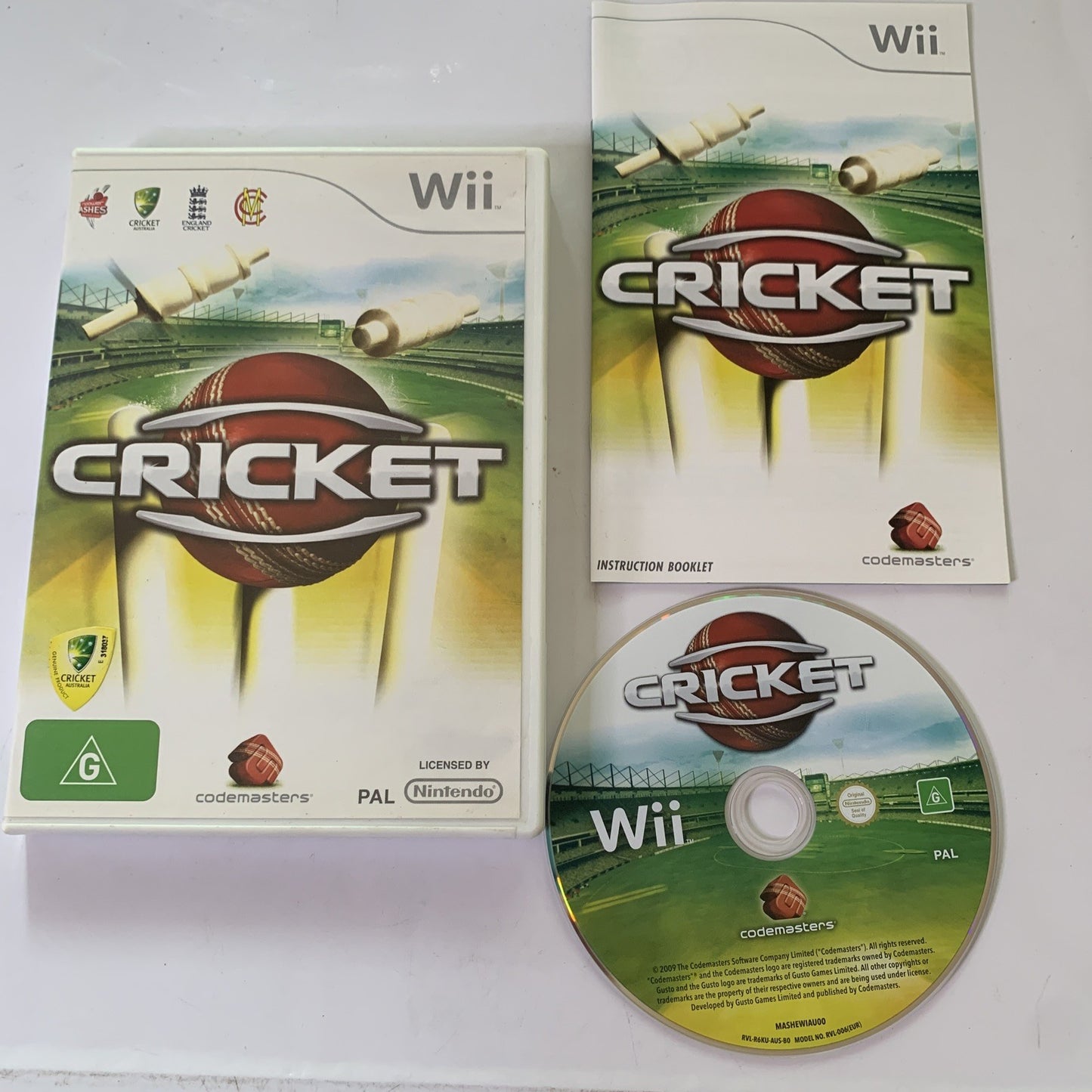 Cricket Nintendo Wii PAL 2009 Game Complete