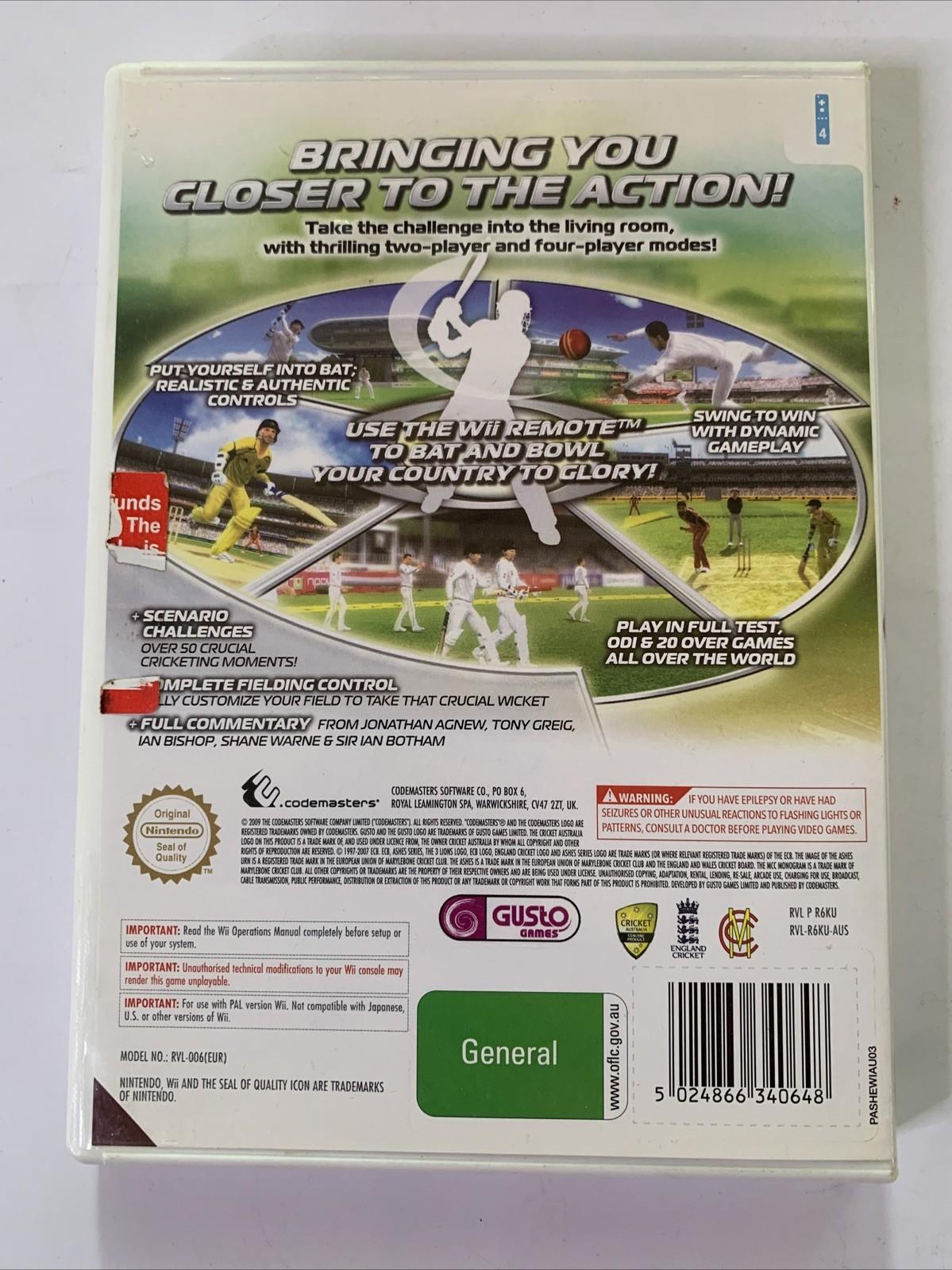 Cricket Nintendo Wii PAL 2009 Game Complete
