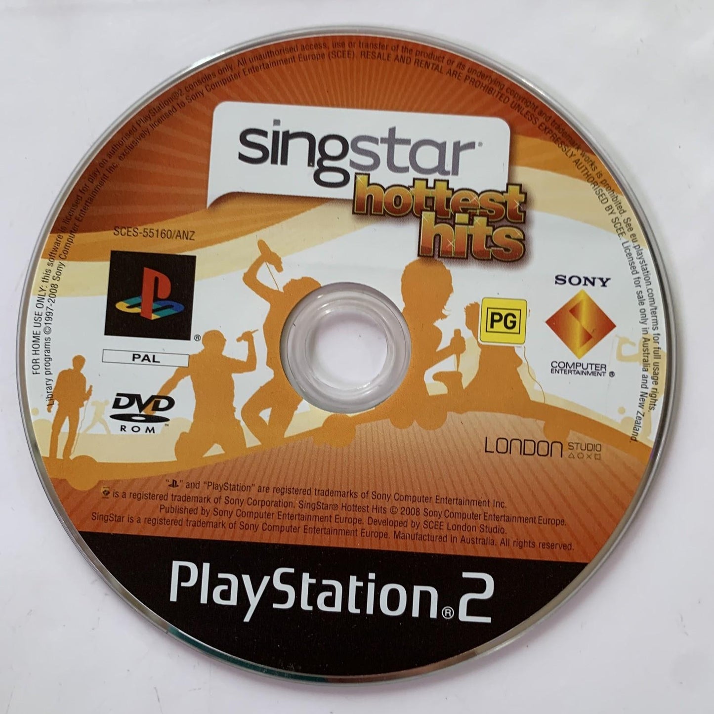 SingStar: Hottest Hits PS2 Sony PlayStation 2 Karaoke PAL Game