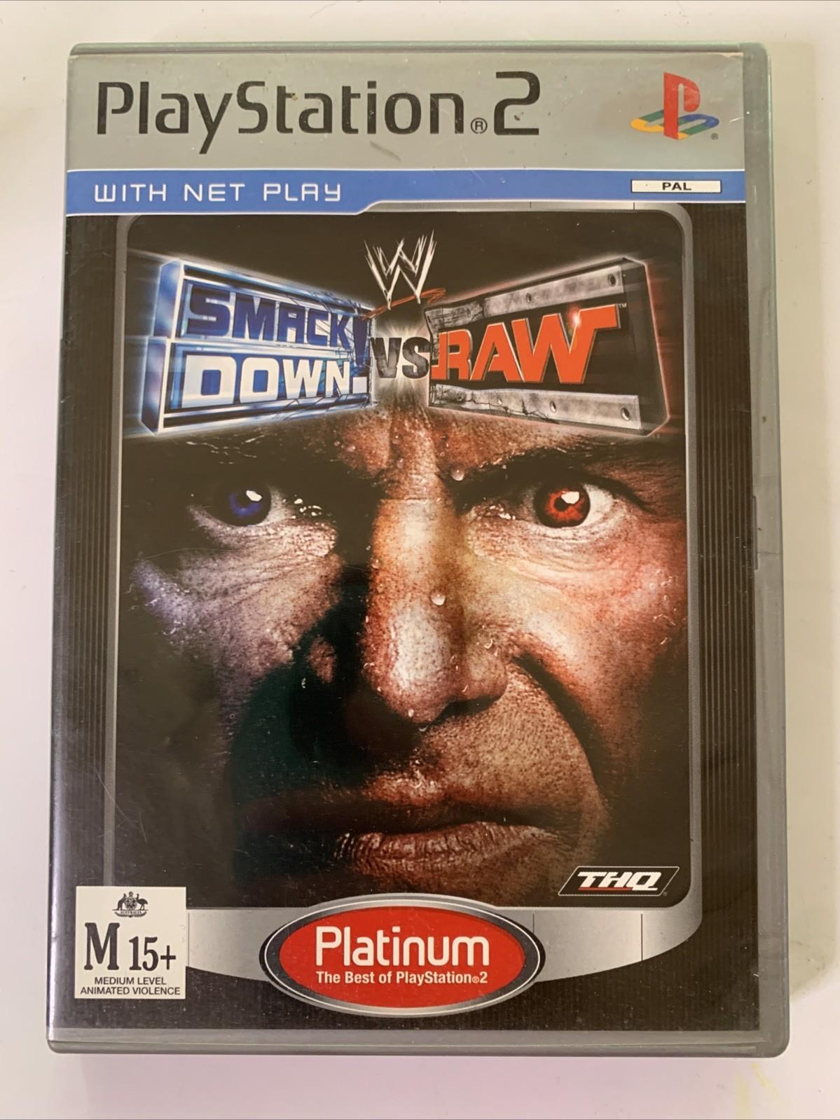 WWE SmackDown vs Raw 2004 Sony PlayStation 2 PS2 PAL Wrestling Game Complete