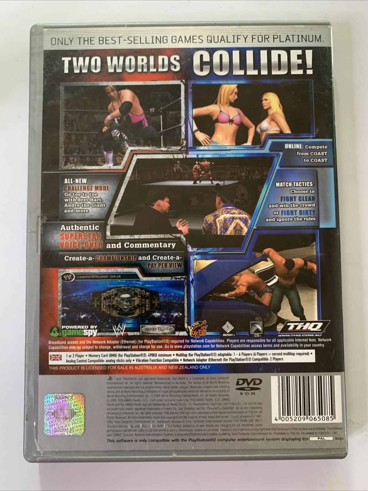 WWE SmackDown vs Raw 2004 Sony PlayStation 2 PS2 PAL Wrestling Game Complete