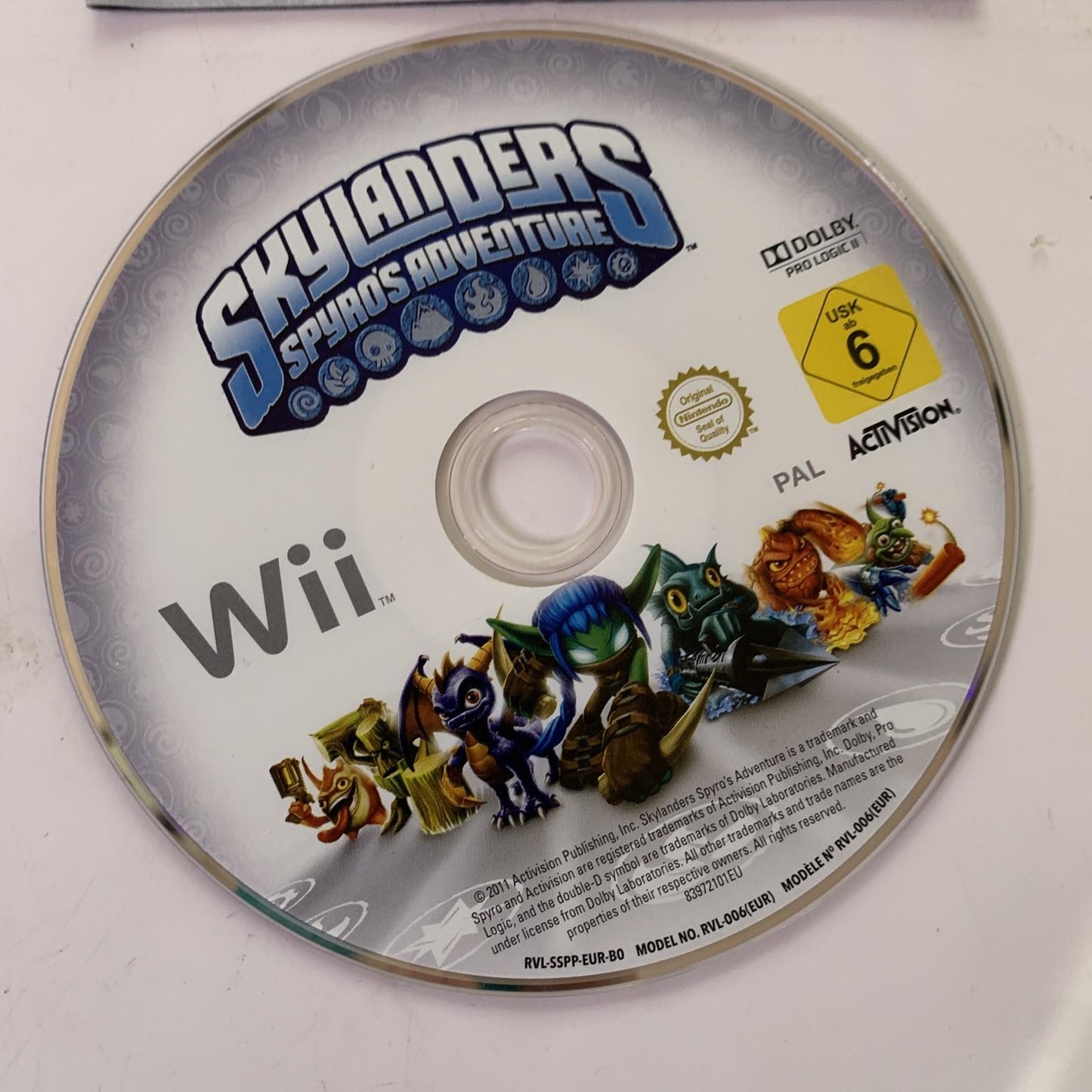 Skylanders Spyro's Adventure Nintendo Wii PAL Game