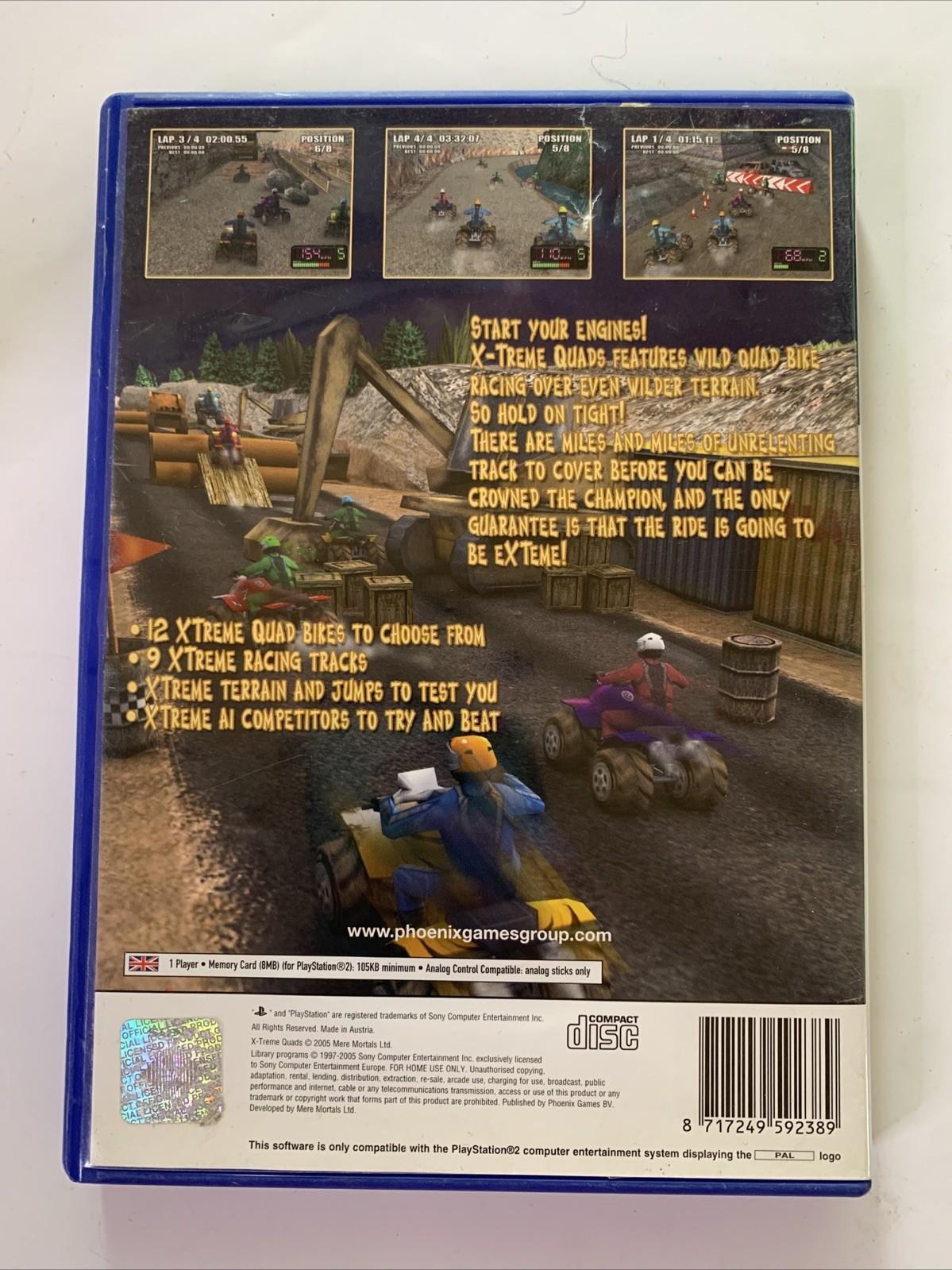 X-Treme Quads PS2 Sony Playstation 2 PAL Game Complete