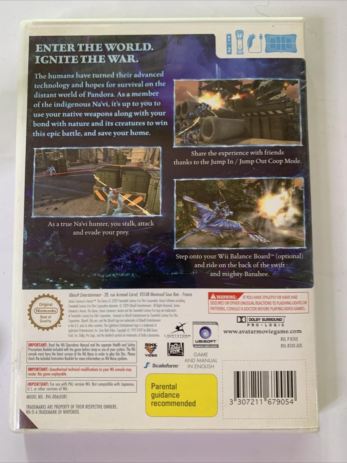 James Cameron’s Avatar The Game - Nintendo Wii Game - Tested to Work