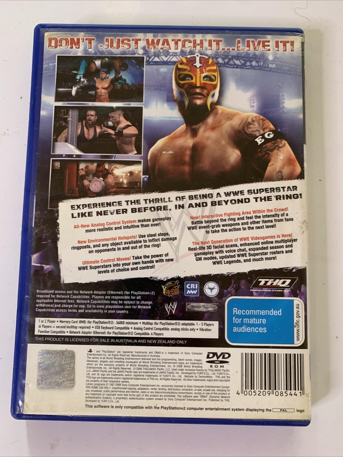 WWE Smack Down vs Raw 2007 PS2 Sony PlayStation 2 PAL Game Complete
