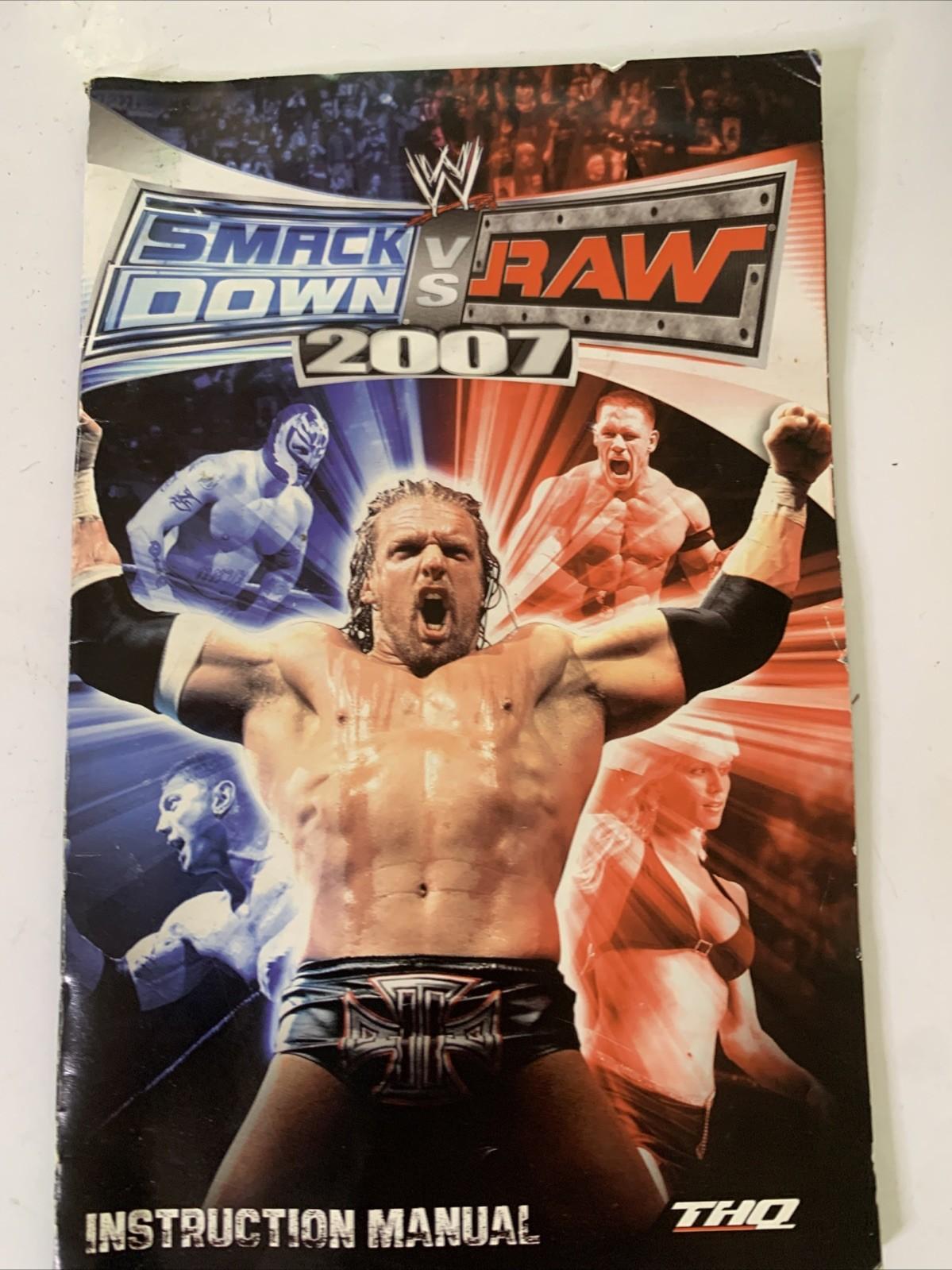 WWE Smack Down vs Raw 2007 PS2 Sony PlayStation 2 PAL Game Complete