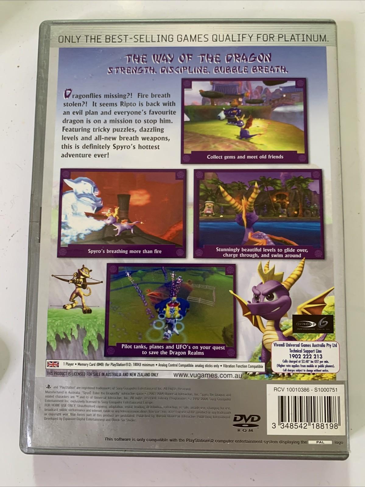 Spyro: Enter The Dragonfly PS2 Sony Playstation 2 PAL Game Complete