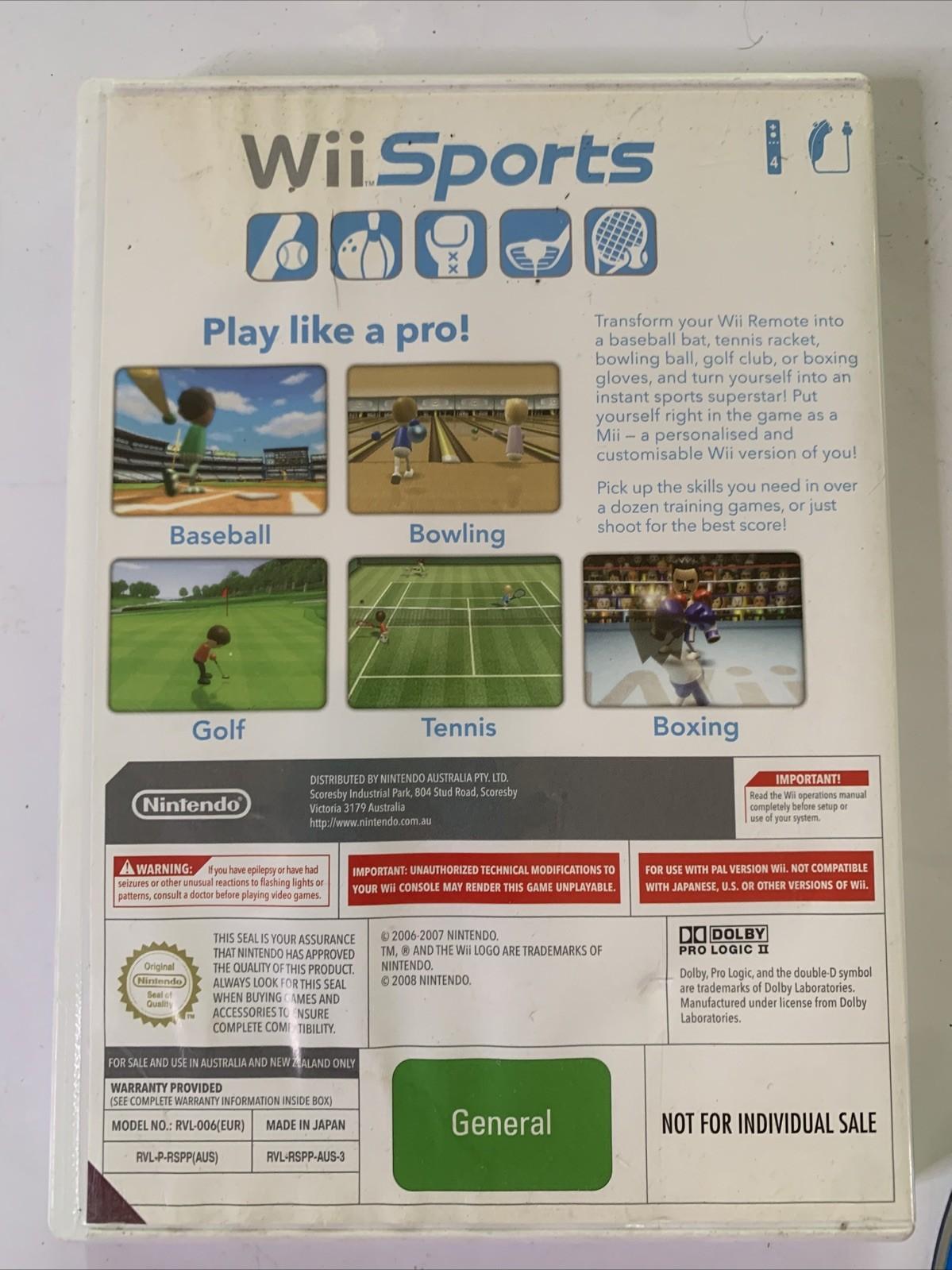 Wii Sports  Nintendo Wii 2006 PAL Game