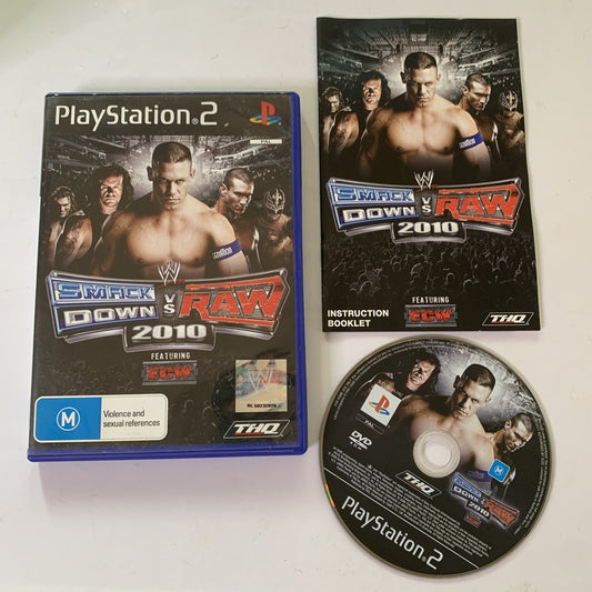 WWE Smackdown vs Raw 2010 PS2 PlayStation 2 PAL Game Complete