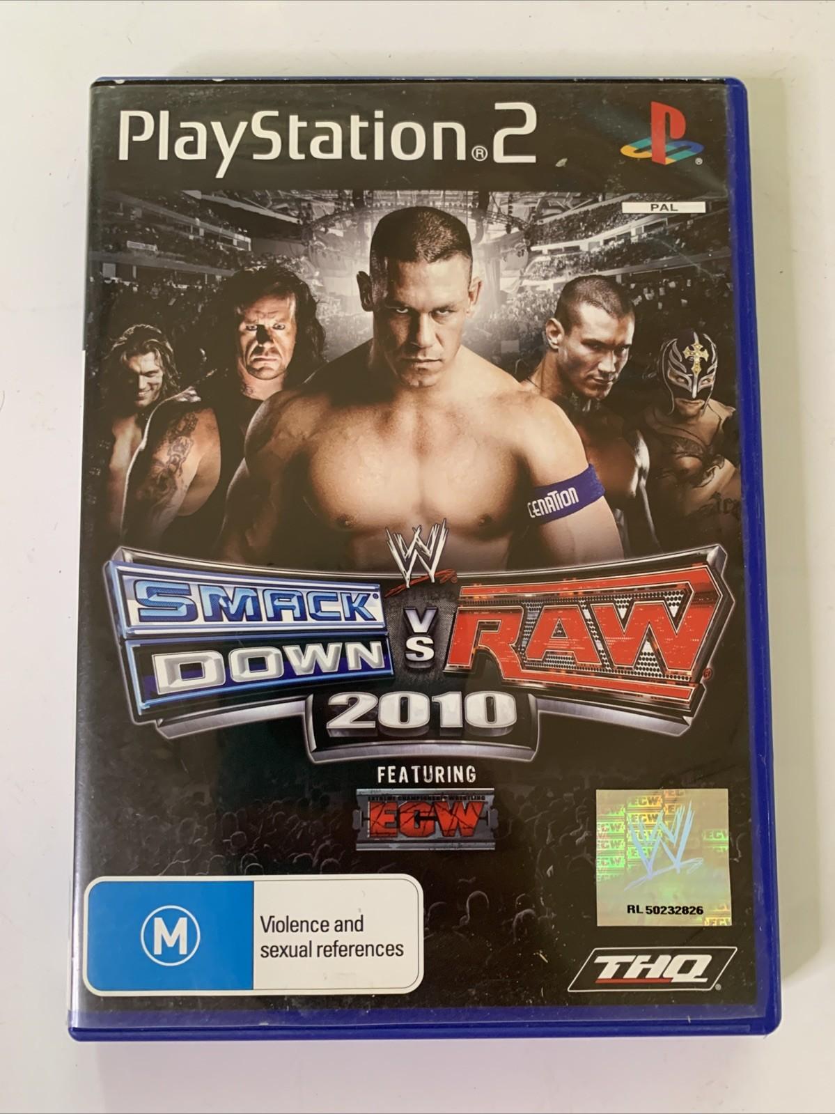 WWE Smackdown vs Raw 2010 PS2 PlayStation 2 PAL Game Complete