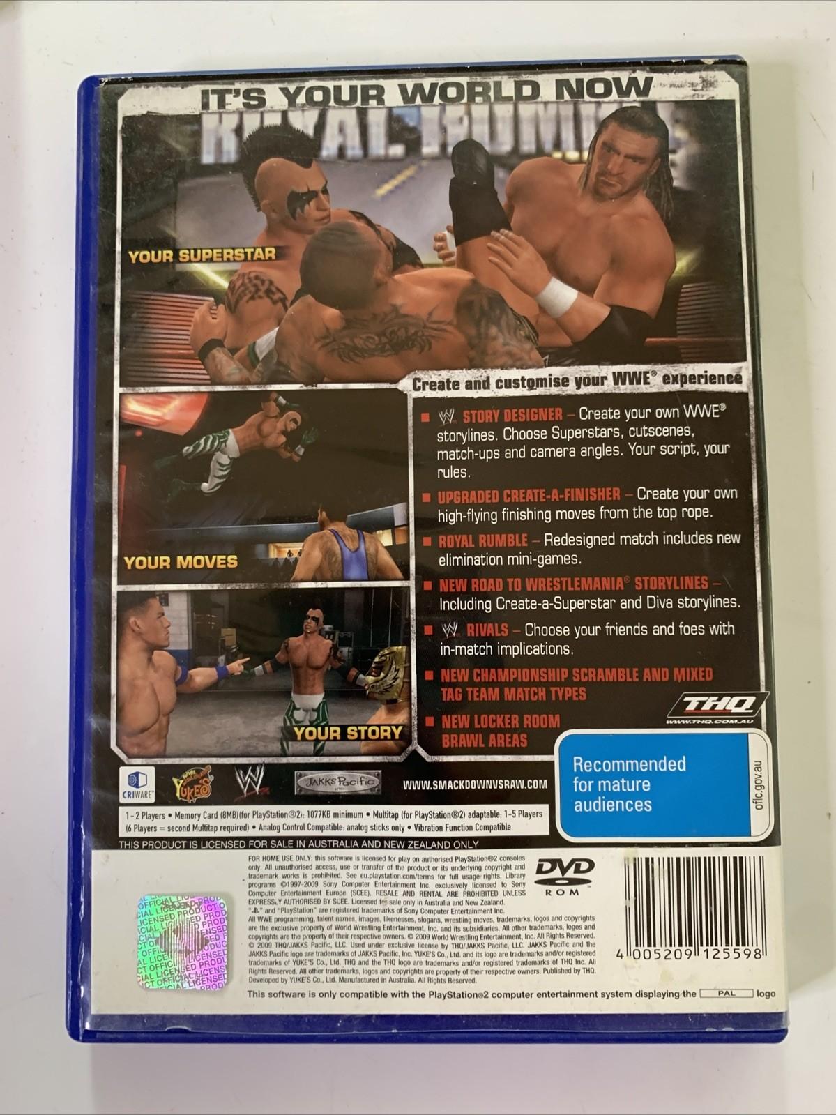 WWE Smackdown vs Raw 2010 PS2 PlayStation 2 PAL Game Complete