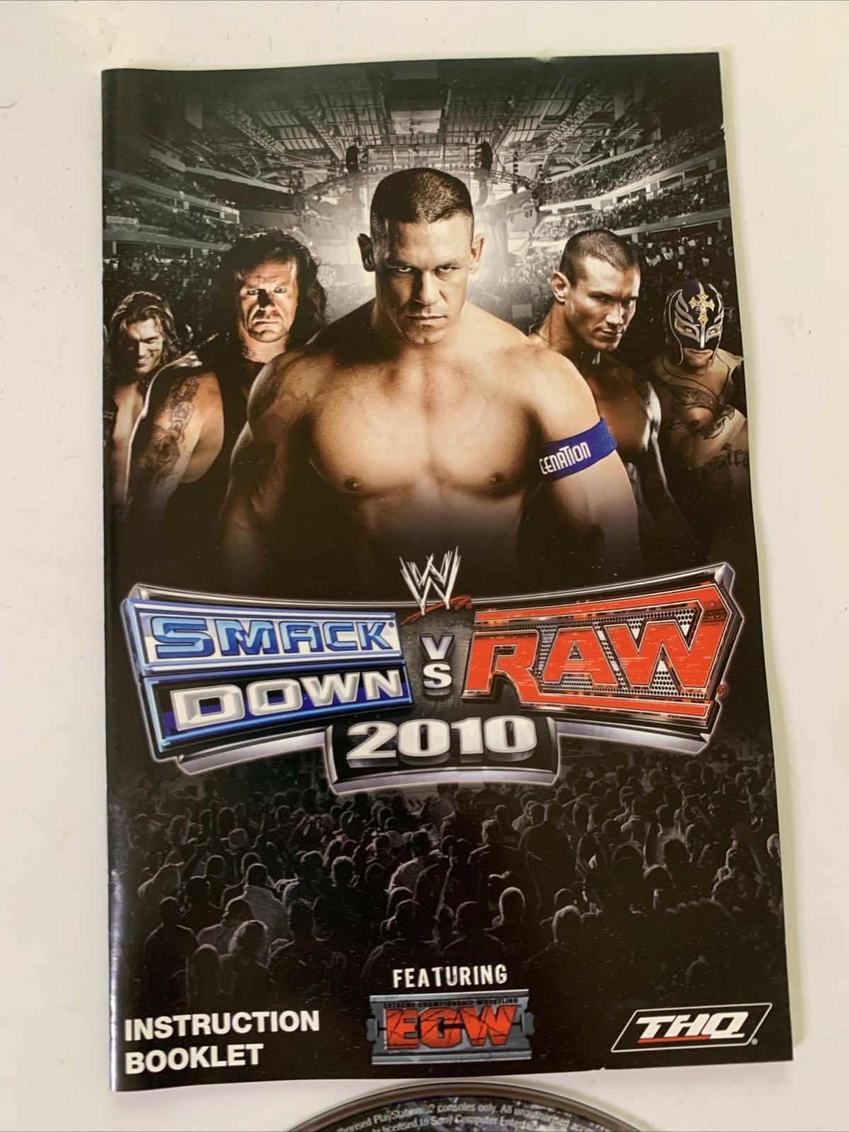 WWE Smackdown vs Raw 2010 PS2 PlayStation 2 PAL Game Complete