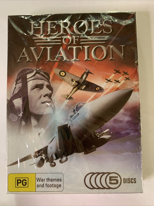 Heroes of Aviation (DVD, 5-Disc) Documentary Region 4 NEW