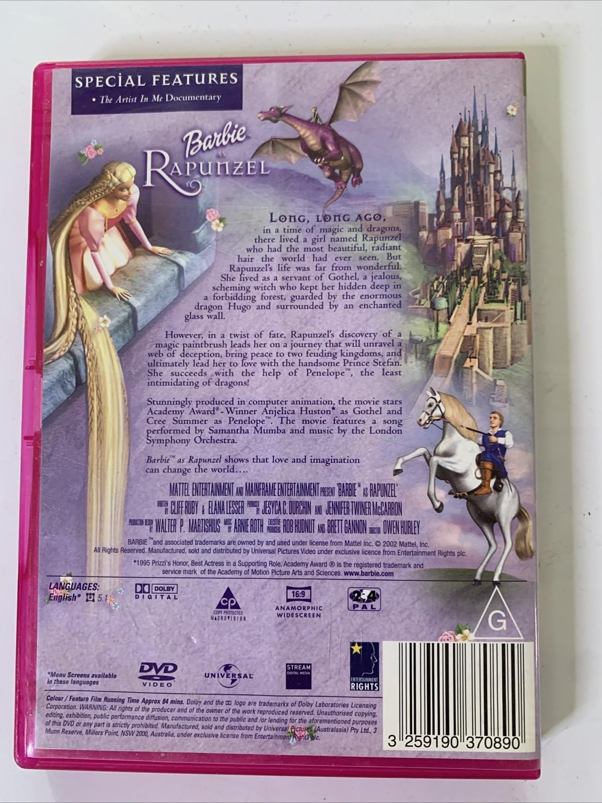 Barbie in Rapunzel (DVD, 2001) Animated Movie Region 4 &2