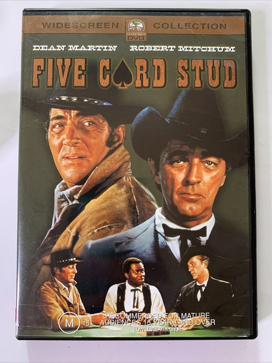Five Card Stud (DVD, 1968) Dean Martin, Robert Mitchum Region 4